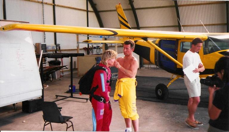 Kete Jeff préparation pour un saut pac